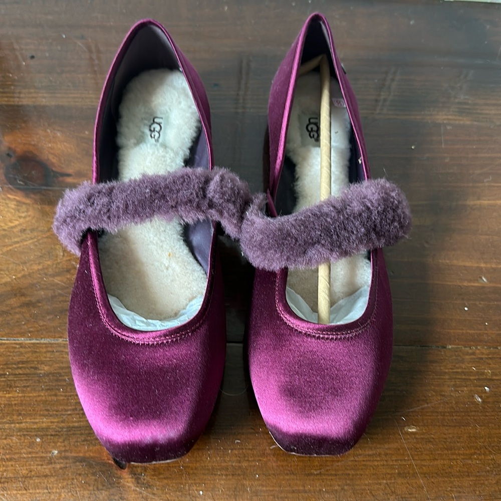 UGG Women's Satin Flats in Purple